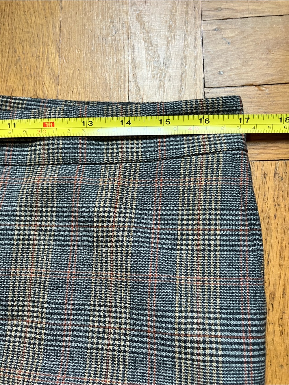 Lafayette 148 New York Plaid Manhattan Cropped Pants - Picture 10 of 11